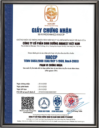 HACCP Certificate